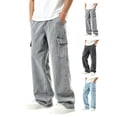 thumbnail image 1 of Afuyipoi Big Boys Straight Leg Denim Pants Size 12-17 Solid Color Casual Fashion Workwear Jeans for Kids School Daily Outdoor Black Size 12, 1 of 9