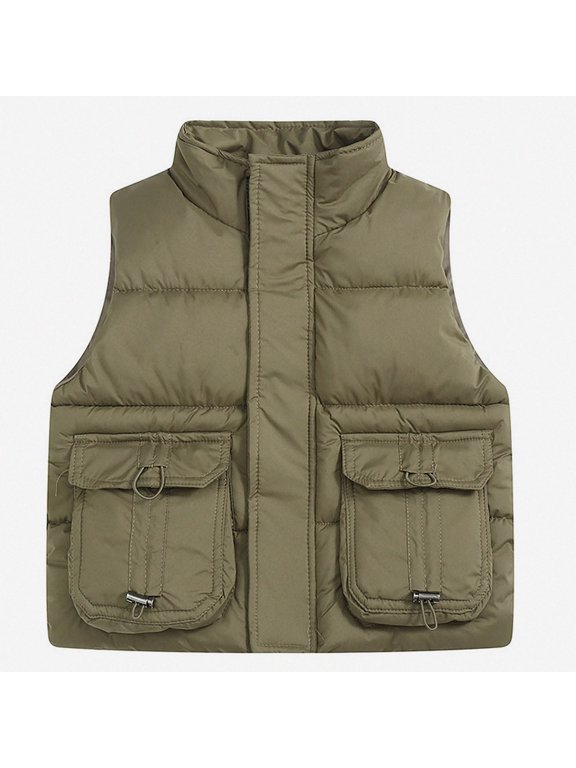 Big Kids Quilted Vest with Soft Lining Wind Resistant Shell Size 5T