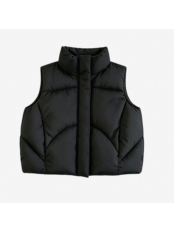 Big Kids Quilted Vest with Soft Lining Wind Resistant Shell Winter Layer Size 3T