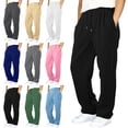 thumbnail image 1 of Afuyipoi Boys Fleece Sweatpants Thick Warm Winter Active Track Joggers with Pockets Size 6-15 Years Green Size 14, 1 of 7