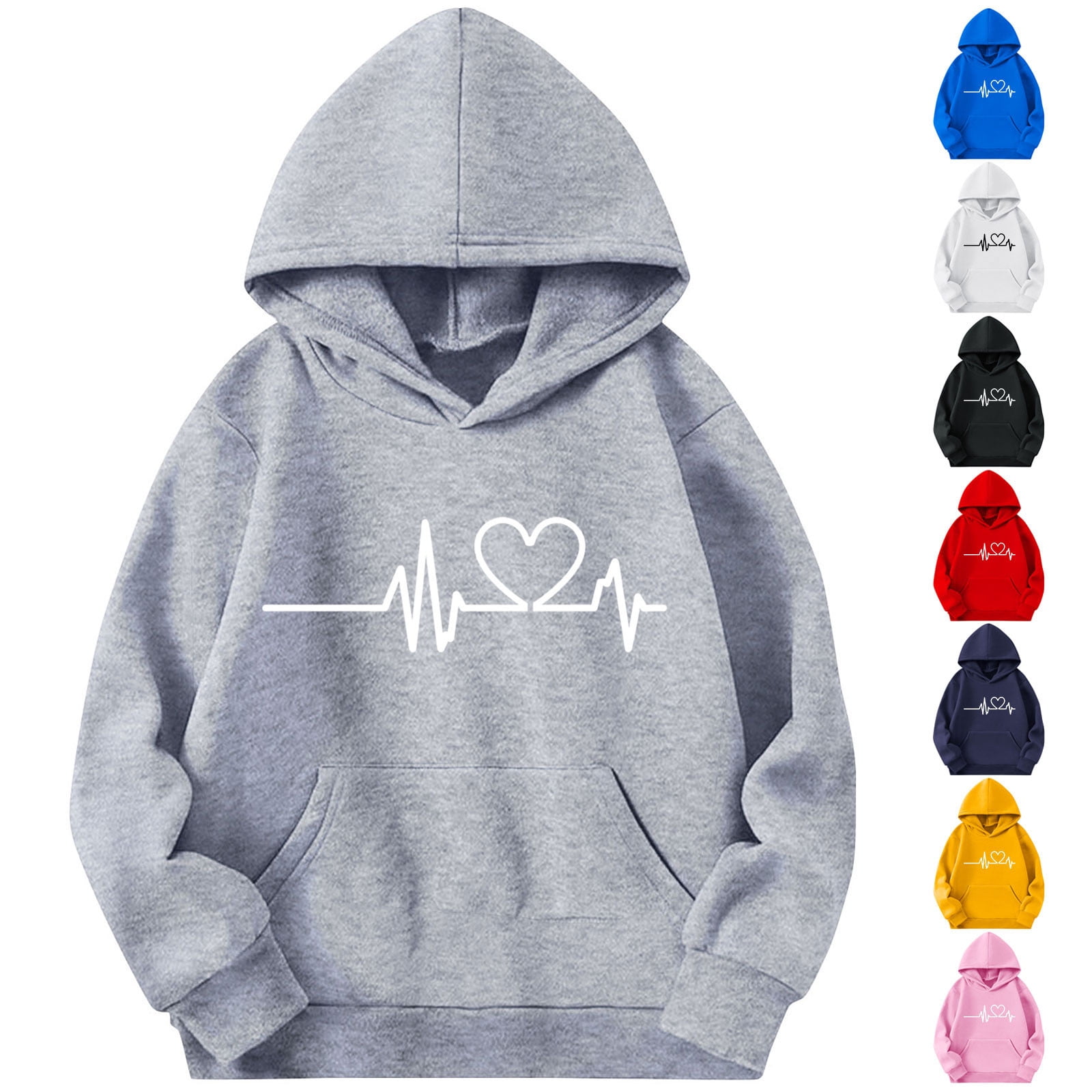 Afuyipoi Boys Girls Casual Long Sleeve Hoodies, Cute Graphic Print ...