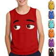 thumbnail image 1 of Afuyipoi Boys Tank Tops Size 10-12,Active Fashion Cute Summer Printed Summer Top Red, 1 of 6