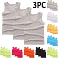 thumbnail image 1 of Afuyipoi Boys Tank Tops Size 10-12,Lightweight Summer Round Neck Kids 4 Pack Underwear Gray, 1 of 4