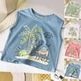 thumbnail image 1 of Afuyipoi Boys Tank Tops Size 8,Round Neck Cotton Blend Sleeveless Casual Camisole Blue, 1 of 5