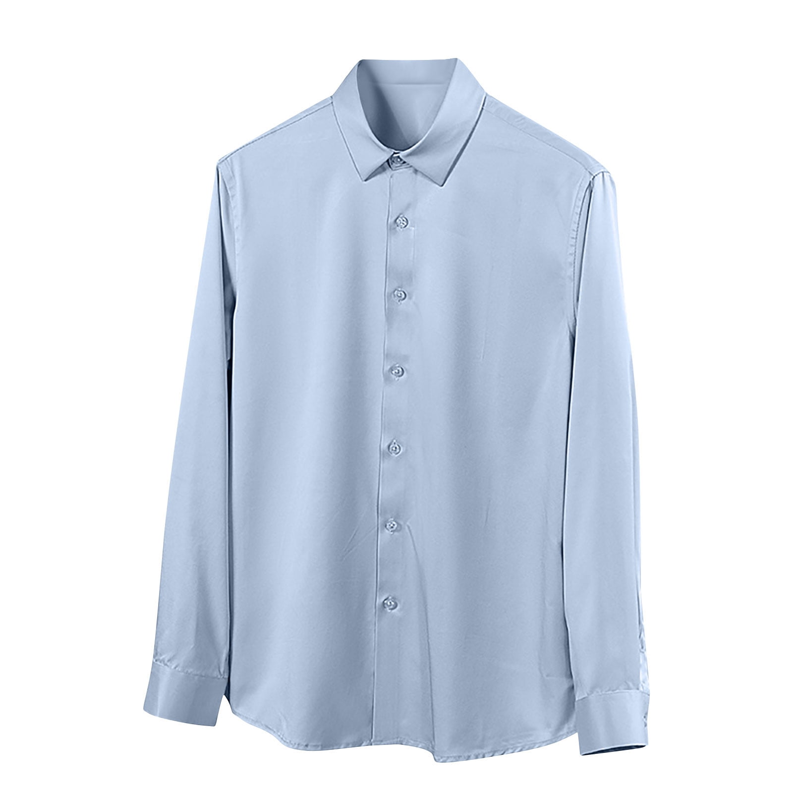 Afuyipoi ButtonUp Long Sleeve Men Shirt,Casual Solid Slim Fit Formal — free download