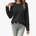 thumbnail image 1 of Afuyipoi Girls Chunky Knit Pullover Sweater Tunic Top for Kids Fall Winter Size 2-15Y Comfortable School Wear Black Size 12, 1 of 8