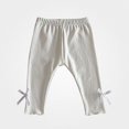 thumbnail image 1 of Afuyipoi Girls Cropped Ruffle Leggings Pants Fall Cotton Knit White 12M, 1 of 7