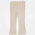 thumbnail image 1 of Afuyipoi Girls Flare Leggings Pants Fall Cotton Knit Beige 7, 1 of 5