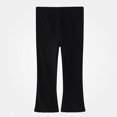 thumbnail image 1 of Afuyipoi Girls Flare Leggings Pants Fall Cotton Knit Black 2T, 1 of 5