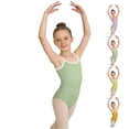 thumbnail image 1 of Afuyipoi Girls Performance Dance Leotard (3-15 Years) Summer Sleeveless Camisole Stretchy Athletic Bodysuit for Ballet Yoga and Gymnastics Practice Mint Green 3/4, 1 of 7