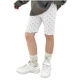 thumbnail image 1 of Afuyipoi Girls Slim Shorts,Summer Comfortable Breathable Stretch Waist Shorts White 11-12, 1 of 3