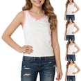 thumbnail image 1 of Afuyipoi Girls Sports Activewear Tank Top (4-12 Years) Wireless Cotton Training Bra Lightweight Breathable Sleeveless Top for Gym and Yoga Purple 7/8, 1 of 7