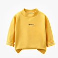 thumbnail image 1 of Afuyipoi Girls Sweatshirt Mock Neck ( 6 Months - 12 Years ) Fall Winter Warm Top Yellow 6-9M, 1 of 6