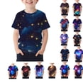 thumbnail image 1 of Afuyipoi Graphic T-shirts for Boys,Breathable Crewneck Star Print Short Sleeve Tshirt Multicolor 9-10T, 1 of 5