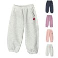 thumbnail image 1 of Afuyipoi Kids Fleece Printed Sweatpants Mushroom Pattern Winter Warm Cargo Joggers Boy Girl Size 2T-13 Navy Size 11, 1 of 5