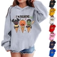 thumbnail image 1 of Afuyipoi Kids Halloween Hoodie(3-13Y), Funny Graphic Print Long Sleeve Sweatshirts for Boys Girls Navy 3 Years, 1 of 7