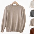 thumbnail image 1 of Afuyipoi Kids Mock Neck Pullover Sweater for Boys Girls Size 1-13Y Soft Comfort Layering Top White Size 2T, 1 of 6