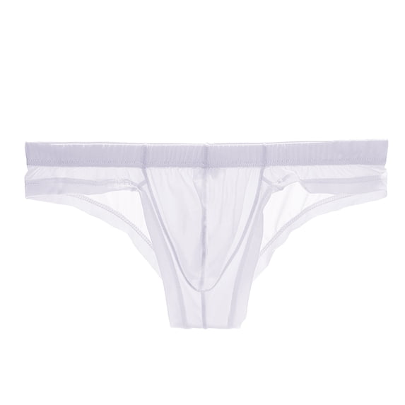 Afuyipoi Male Underwear Briefs,Elastic Waist Breathable Quick-Drying Stylish Undergarments White 2XL