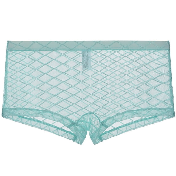 Afuyipoi Men Mesh Boxers Underpants,Hollowed Out Elastic Waist Solid ...