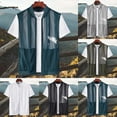 thumbnail image 1 of Afuyipoi Men Mesh Vest Stand Collar Fishing Top Breathable Cut Utility Pockets Tops Black Size L, 1 of 8