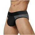 thumbnail image 1 of Afuyipoi Men Underpants Casual Sports,Low Waist Lightweight Quick Dry Activewear Briefs Black M, 1 of 4
