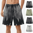 thumbnail image 1 of Afuyipoi Men's Casual Sports Shorts, Elastic Waist Drawstring Gym Sweat Shorts with Pockets, Comfortable Cotton Blend Athletic Shorts for Summer Gray Size 2XL, 1 of 6