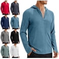 thumbnail image 1 of Afuyipoi Men’s Long Sleeve Sun Protection Shirts, Zip Up Quick-Dry & Lightweight Sunscreen Clothing Red Size M, 1 of 9