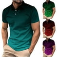 thumbnail image 1 of Afuyipoi Men's Ombre Button-Down Shirt,Color Gradient Stretch Side Vent Detail Relaxed Fit Mint Green XL, 1 of 8