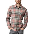 thumbnail image 1 of Afuyipoi Men's Oversized Button-Up Shirts,Casual Slim Fit with Pocket Long Sleeve Shirt Hot Pink XL, 1 of 7