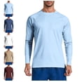 thumbnail image 1 of Afuyipoi Men’s Sun Protection Long Sleeve T-Shirts, Oversized Fit Quick-Dry Casual Round Neck Athletic Shirts For Spring And Summer Brown Size L, 1 of 10