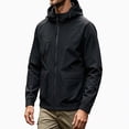 Tick Jacket Afuyipoi Men's Waterproof Jacket Zip Up Classic Thick Loose Fit for ...