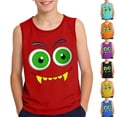 thumbnail image 1 of Afuyipoi Tank Tops for Boys Size 10-12,Printed Kids Summer Vest Summer Cute Tank Red, 1 of 6