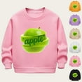 thumbnail image 1 of Afuyipoi Toddler Girls Cute Graphic Print Sweatshirts(2-12), Casual Long Sleeve Round Neck Pullover Top for School Pink 5 Years, 1 of 6