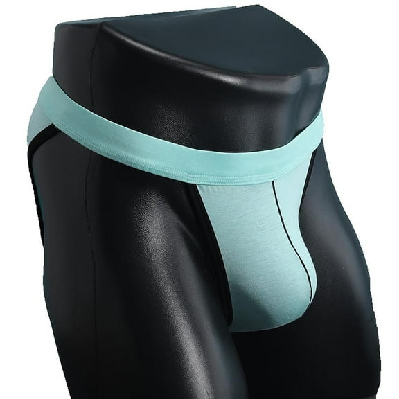 Afuyipoi Underpants for Men,Low Waist Breathable Quick Dry Activewear Briefs Light Blue XL