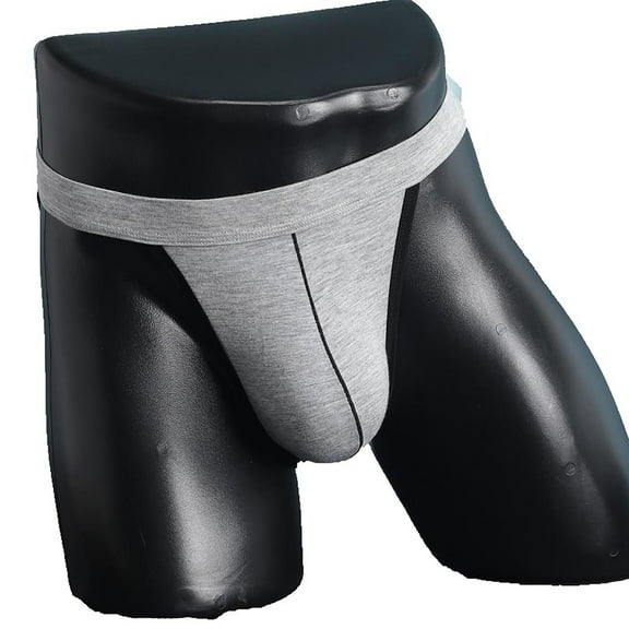 Afuyipoi Underpants for Men,Low Waist Quick Dry Breathable Activewear Briefs Gray M