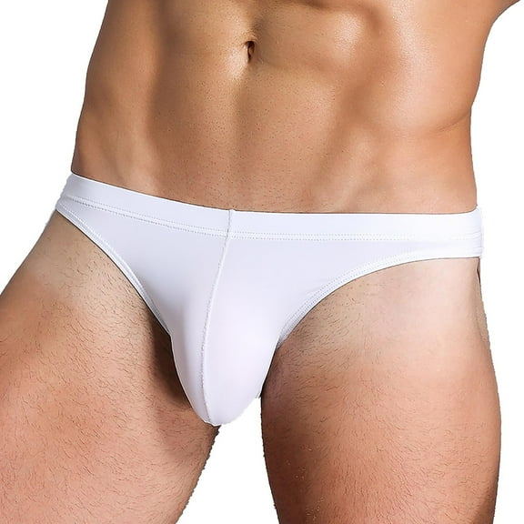Afuyipoi Underpants for Men,Mesh Breathable Quick Dry Elastic Waist Athletic Briefs White 4XL