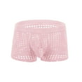 thumbnail image 1 of Afuyipoi Underwear for Men Boxers,Lightweight Fishnet Cut-Out Active Casual Underpants Pink M, 1 of 2