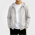 thumbnail image 1 of Afuyipoi Youth Teens Boys Softshell Hooded Jacket Waterproof Windbreaker Outdoor Sports Casual Zip Up Size 12-19 White Size 12, 1 of 8