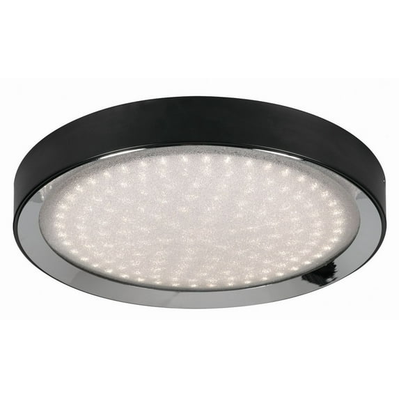 Afx Bllf16lajd1pc Belle 16" Wide Led Flush Mount Drum Ceiling Fixture - Black
