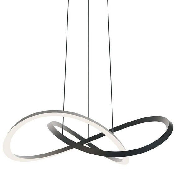 Afx Clsp24lajud Celeste 24" Wide Suspension Pendant - Black