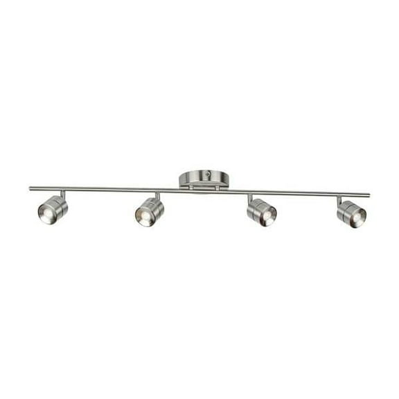 Afx Core 4 Light LED Fixed Rail,Nickel CRRF4450L30SN