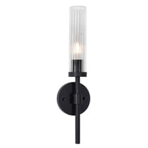 HNTS0518MBBK AFX Huntington - 1 Light Wall Sconce-18 Inches Tall and 4.5 Inches Wide-Black Finish