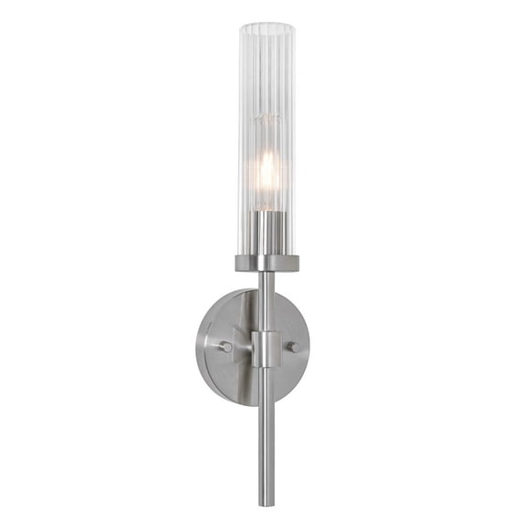HNTS0518MBSN AFX Huntington - 1 Light Wall Sconce-18 Inches Tall and 4.5 Inches Wide-Satin Nickel Finish