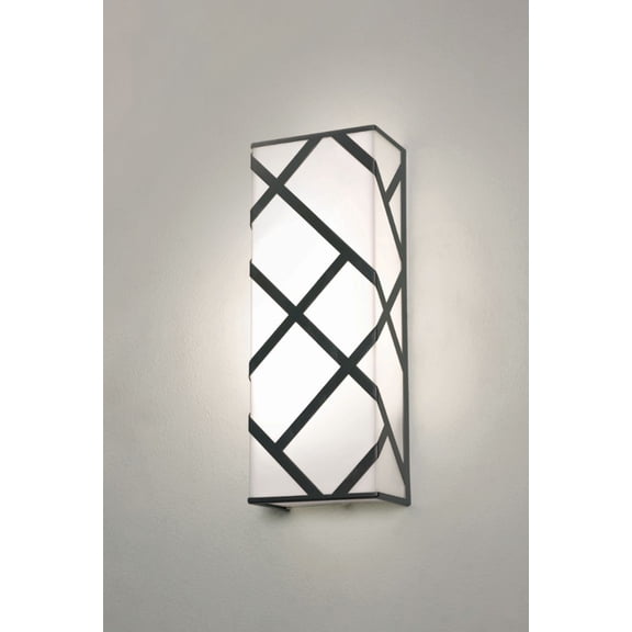 HVNS0513LAJUDBK AFX Haven - 12.75 Inch 34W 2 LED Wall Sconce-Black Finish