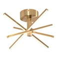 thumbnail image 1 of Afx Jaxf1515l30d1 Jaxx 4 Light 15" Wide Led Semi-Flush Ceiling Fixture - Brass, 1 of 6