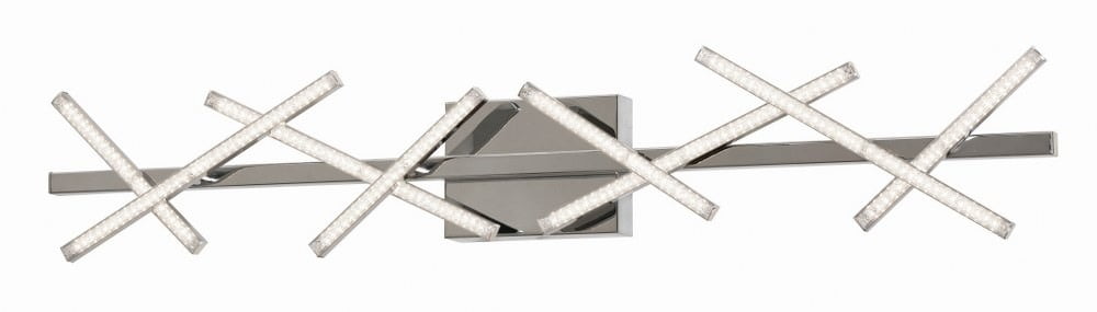 Luca 36" Polished Chrome LED Vanity Light