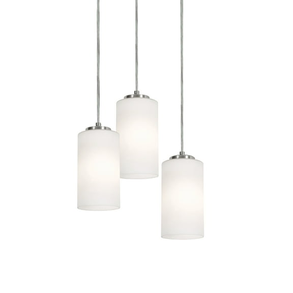 AFX Leo 3 Light Round Pendant Satin Nickel Satin Nickel