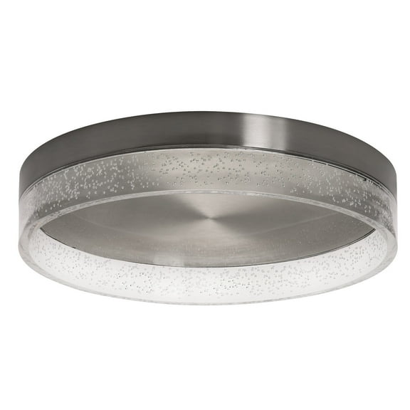 AFX Maggie LED Flush Mount 34 Satin Nickel Large 16 inch Nickel 13 to 24 Inches