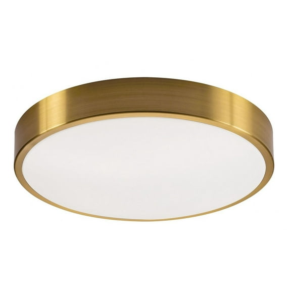 Afx Otvf1932lajd1 Octavia 19" Wide Led Flush Mount Drum Ceiling Fixture - Brass