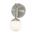 thumbnail image 1 of Afx Pearl1LightLEDSconce,Silver,Metal,4inL PRLS0409L30D1SN, 1 of 5